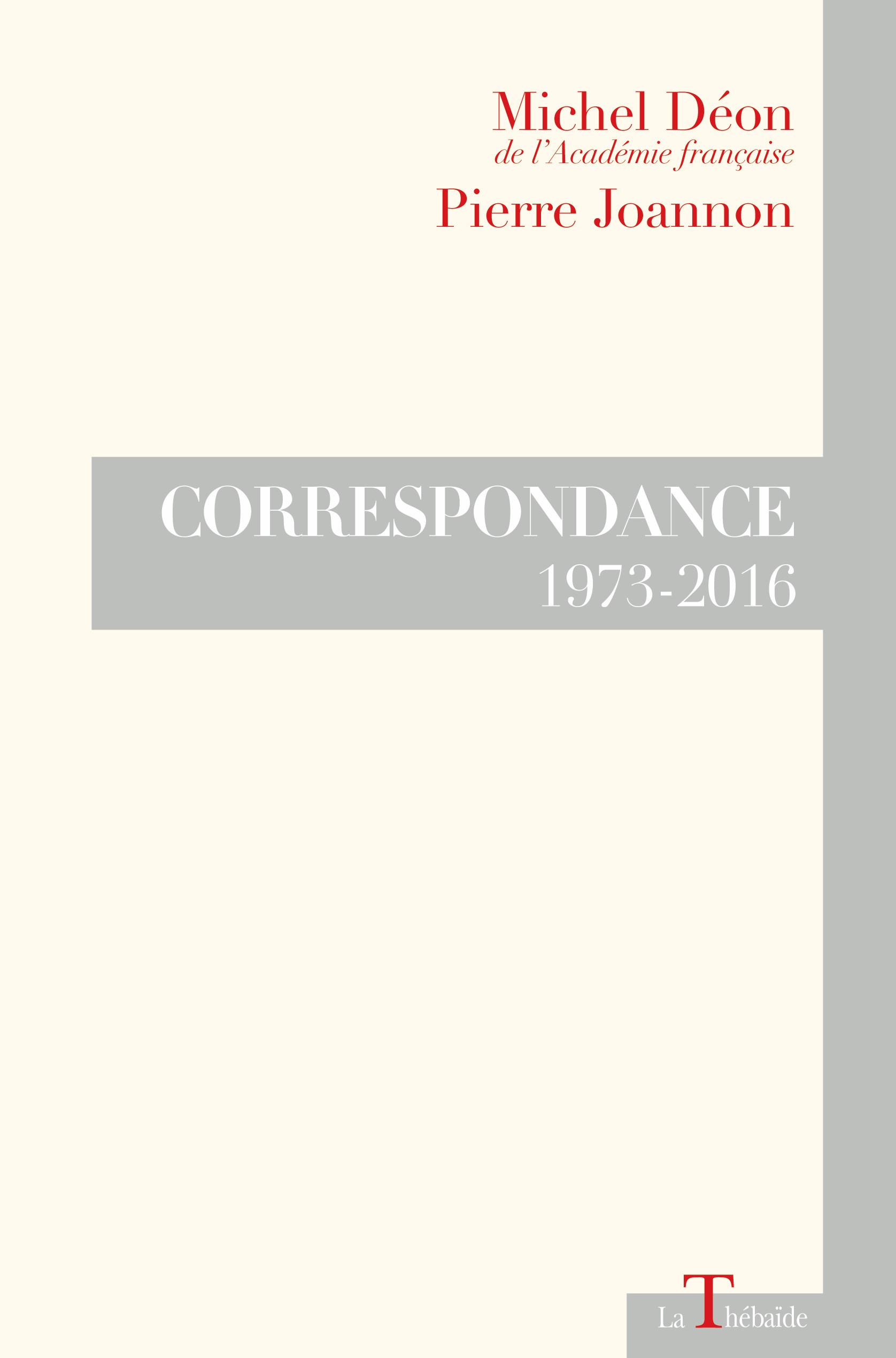 Correspondance Déon - Joannon Correspondance Déon - Joannon