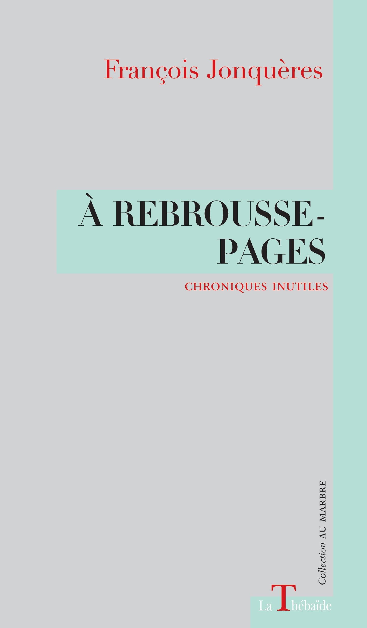  rebrousse-pages de Franois Jonqures